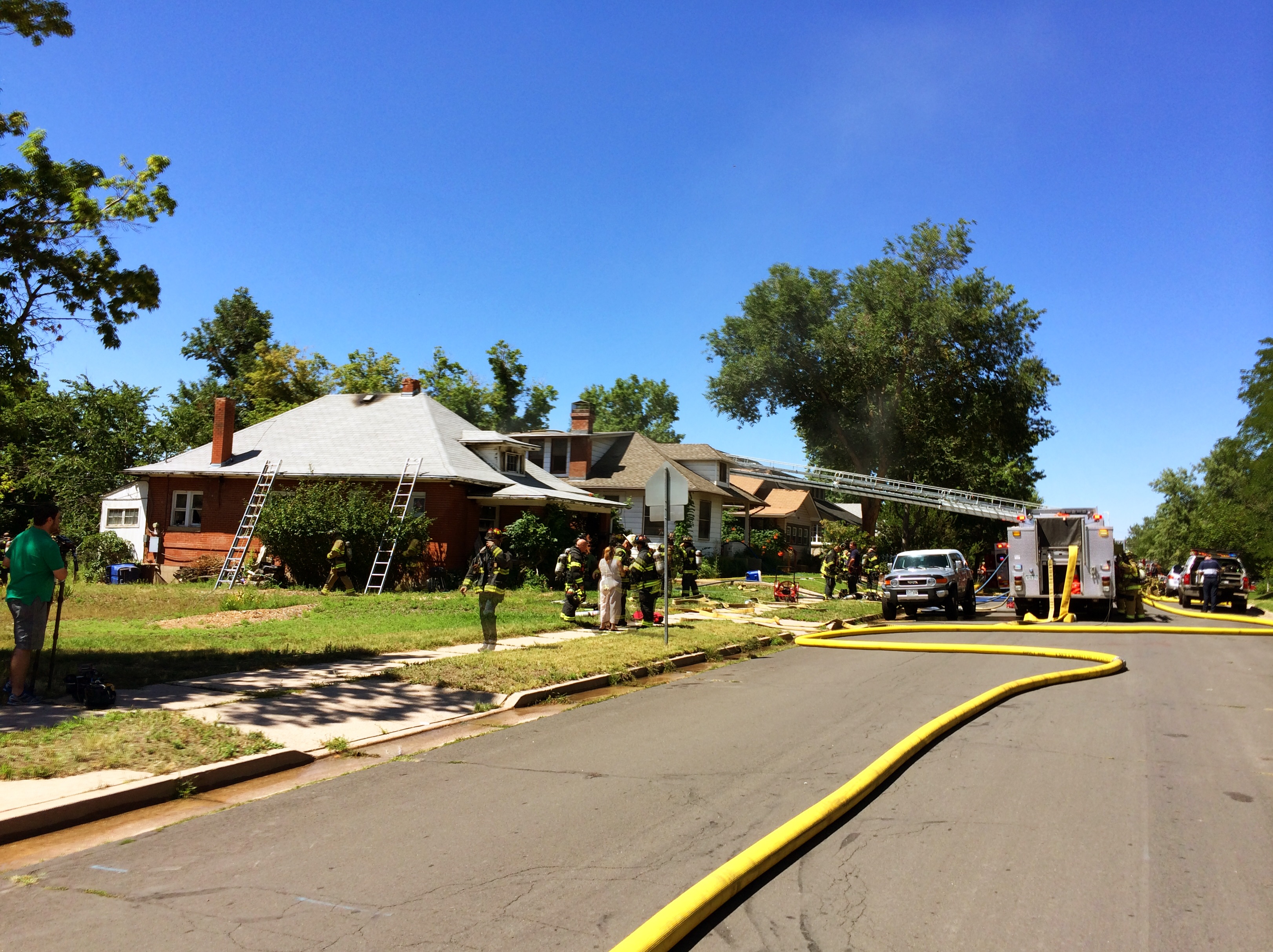 Two homes damaged in Englewood fire | 9news.com