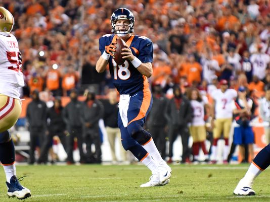 Peyton Manning's record falls to Drew Brees in a Broncos jersey? No.