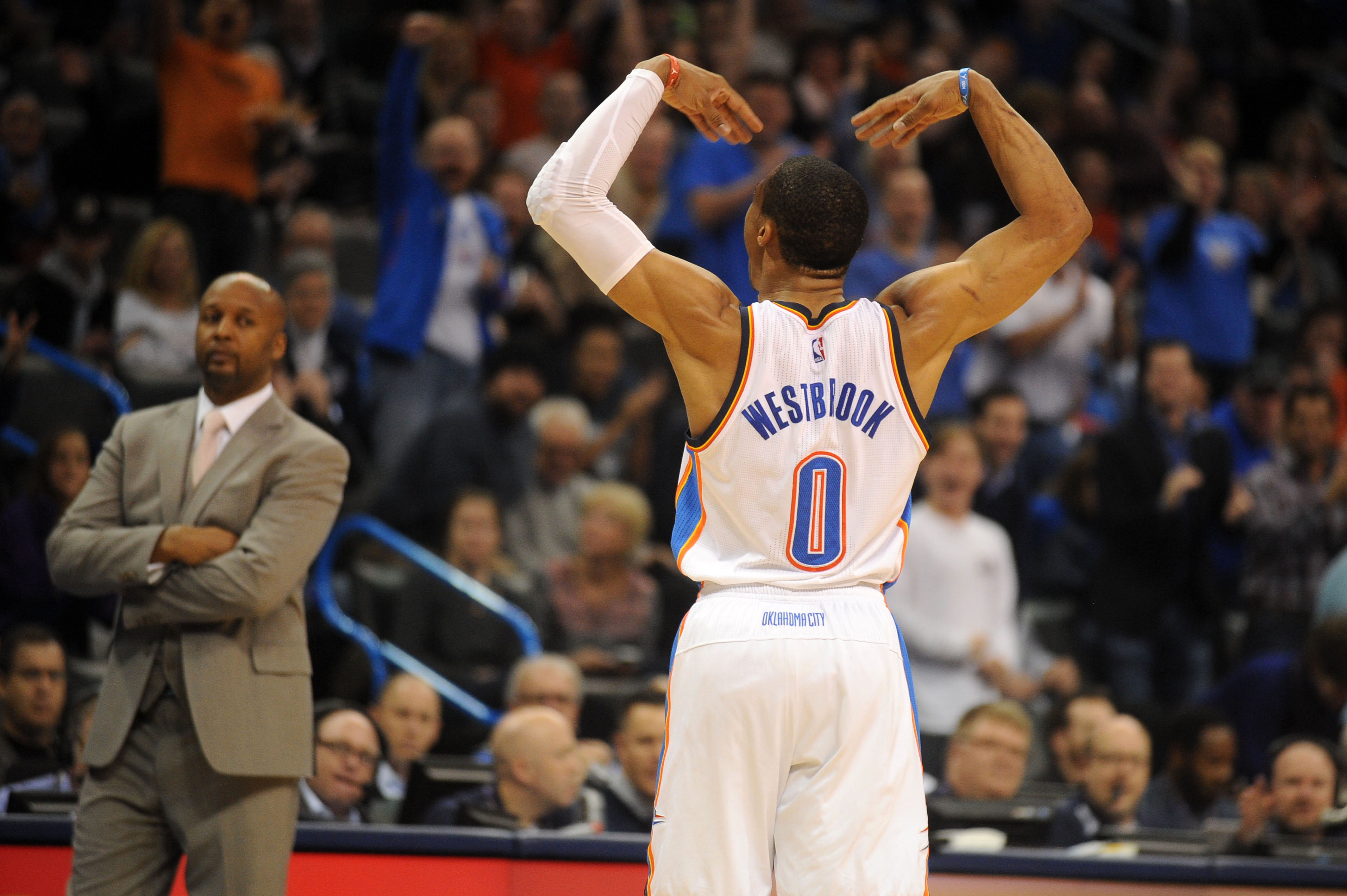 Westbrook's big night leads Thunder past Nuggets | 9news.com, image size:4256x2832
