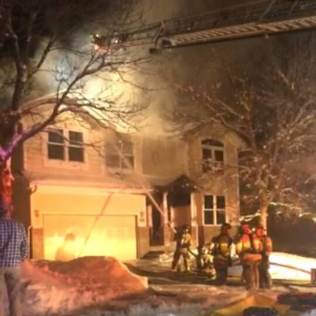 Ceiling collapses in Westminster house fire | 9news.com