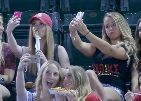 Selfie-loving sorority sisters shamed at Rockies-Dbacks game | 9news.com