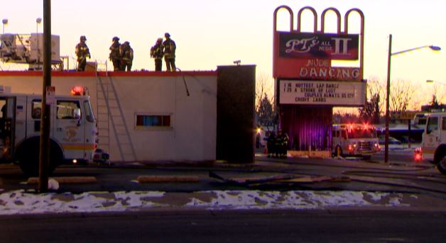 Crews battle fire at Denver strip club | 9news.com