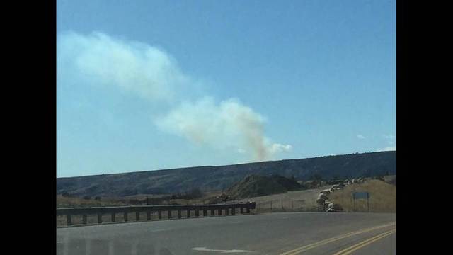 Crews battle fire near Ft. Carson
