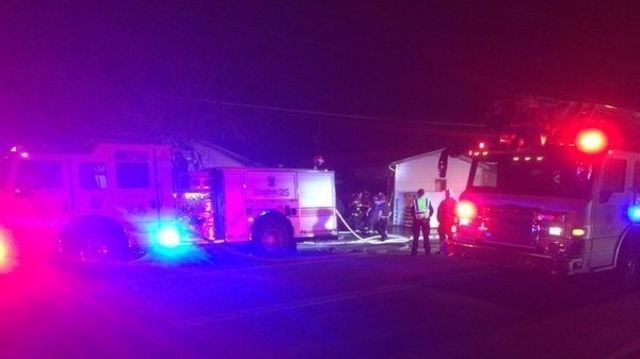 Crews respond to garage fire