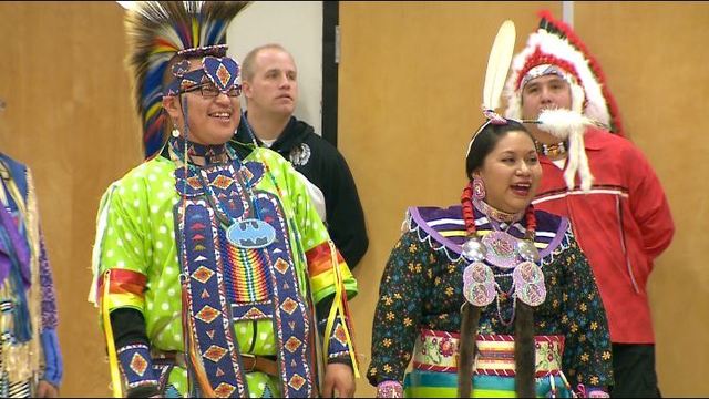 Arapaho tribe visits Arapaho High School