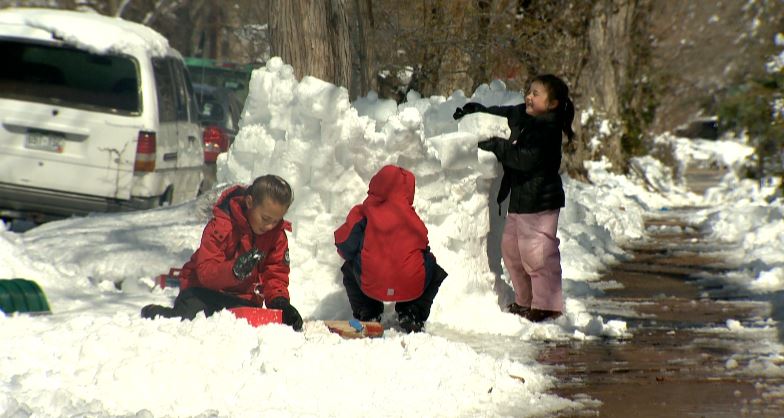 SNOW you think you can build a fort?