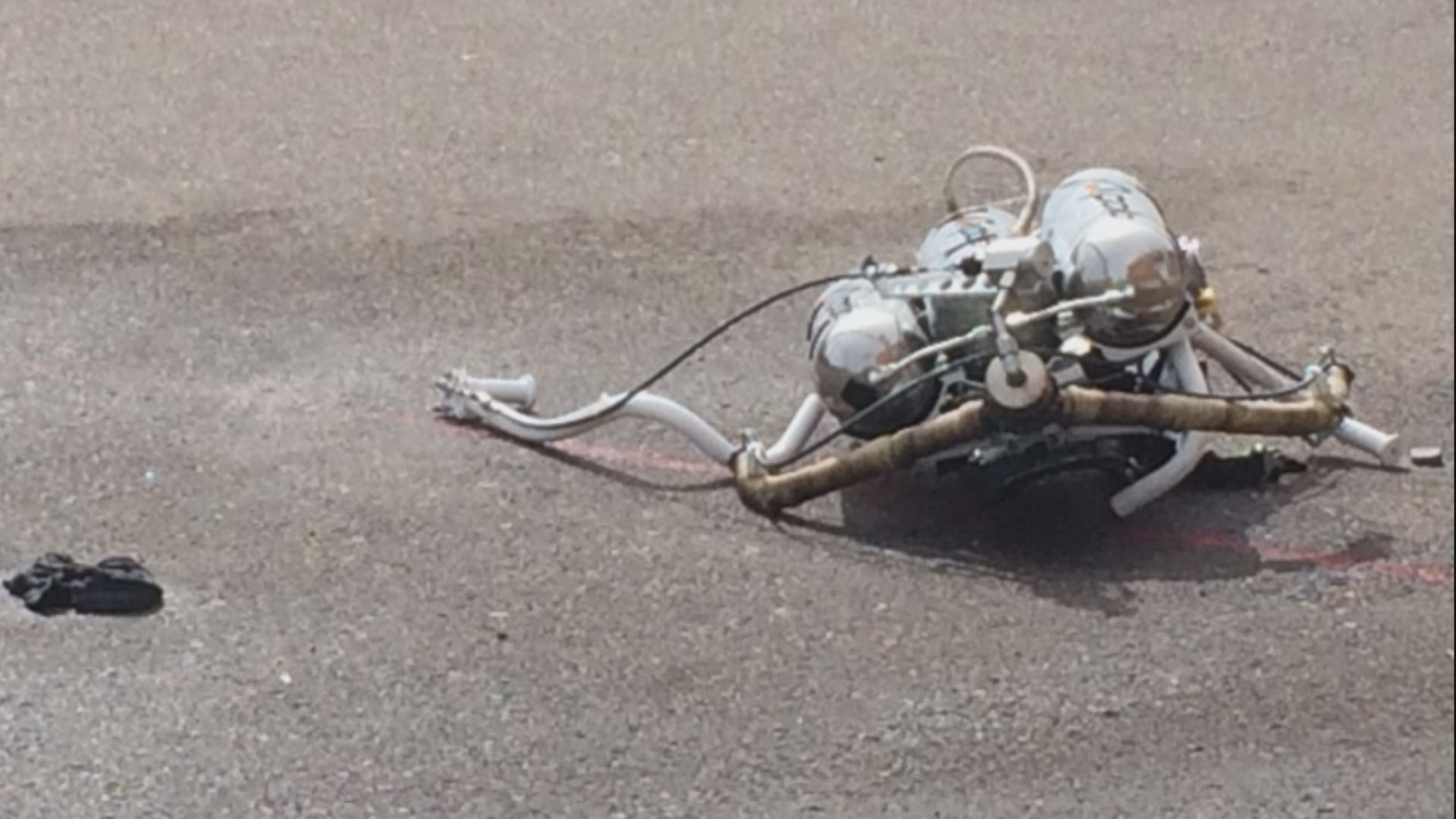 Man wearing jetpack hospitalized after falling 20 feet