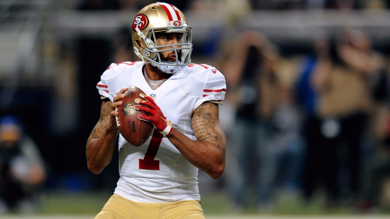 Colin Kaepernick #7 I Am With Kap Jersey White - Top Smart Design