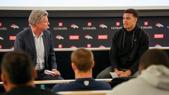 9NEWS speaks at Broncos rookie forum
