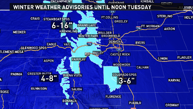 Powerful storm brings rain and snow to Colorado | 9news.com
