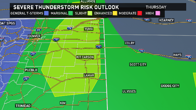 Severe storms popping up in Eastern Colorado | 9news.com
