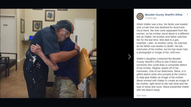 Sketch artist helps Holocaust survivor
