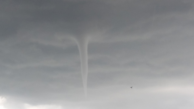 Funnel cloud forms near Bennett