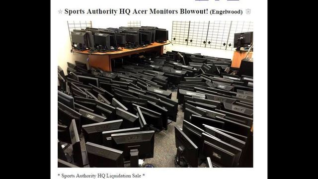 Items from Sports Authority on Craigslis