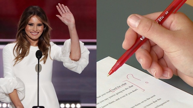 A teacher grades Melania's RNC speech - Firstcoastnews.com