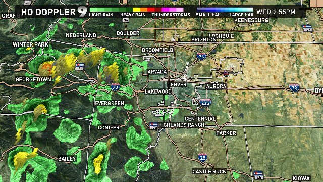 Scattered storms to move into Denver metro | 9news.com