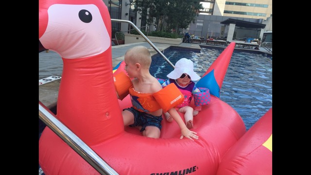 'Pool party' for blind and visually...