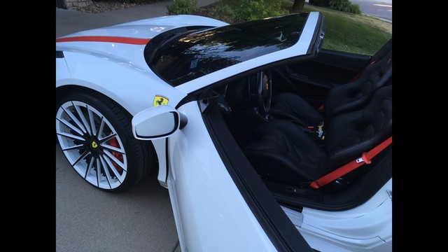 Sanders shows up at camp in style