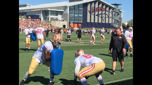 Fights at Broncos/49ers practice