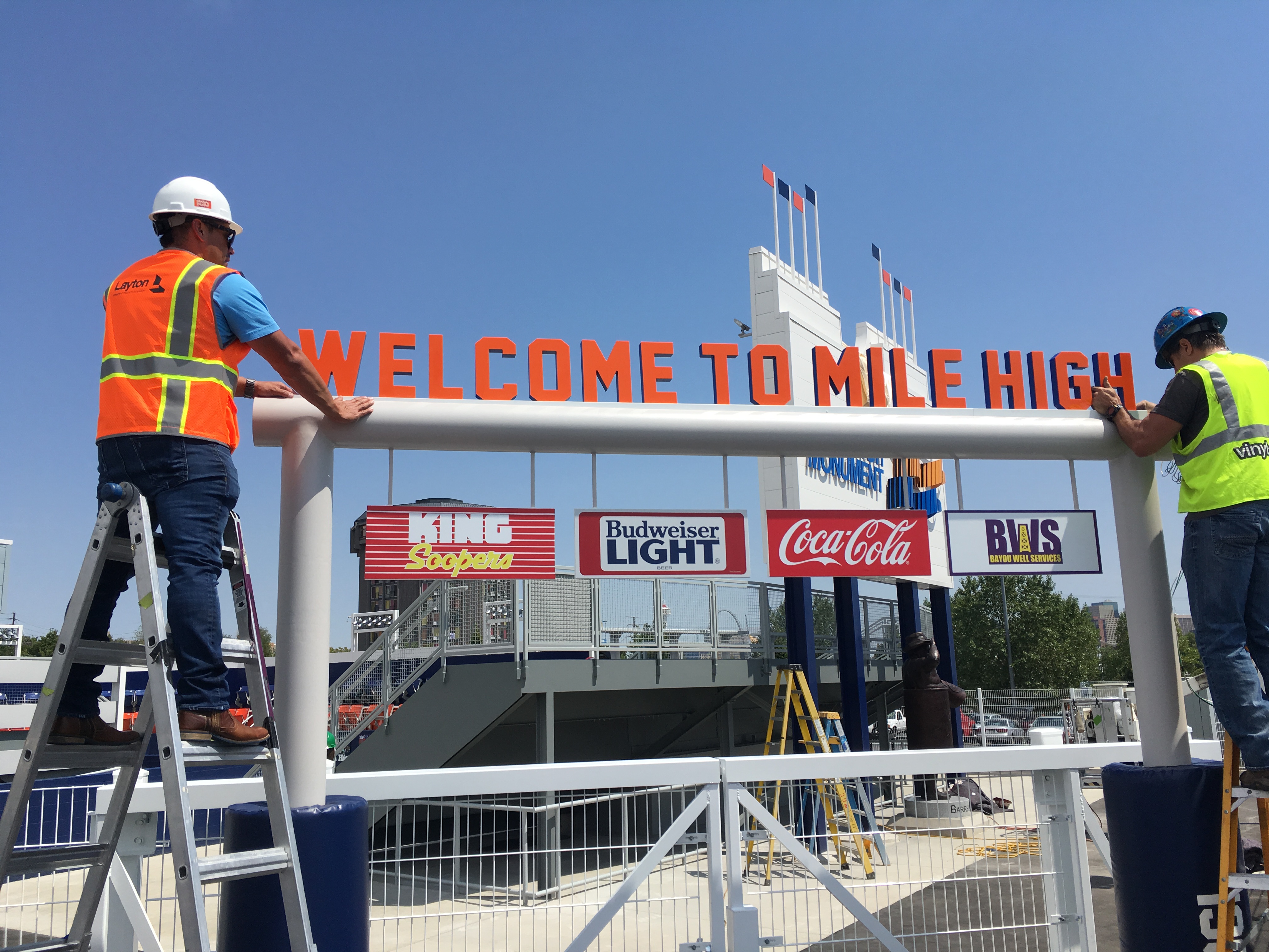 First look at the tribute to old Mile High Stadium (Photos, video) - Denver  Business Journal