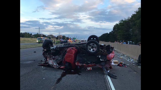 7 hospitalized after crash on Parker Rd