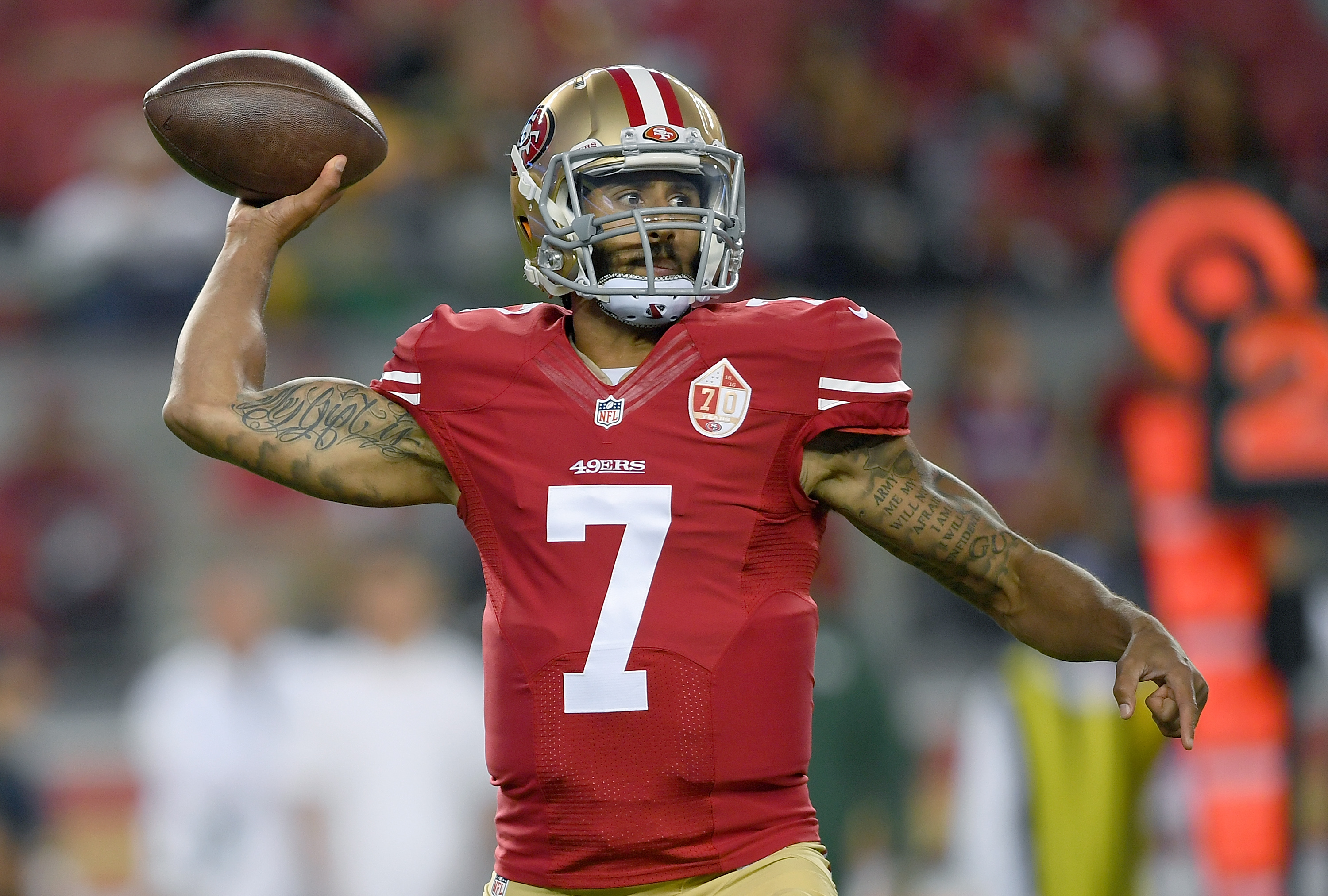 Colin Kaepernick explains why he sat during national anthem