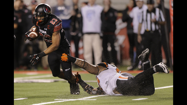 Kyle "No Cut" Peko a happy Bronco