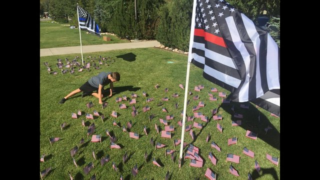 Teen uses flags to remember 9/11 victims