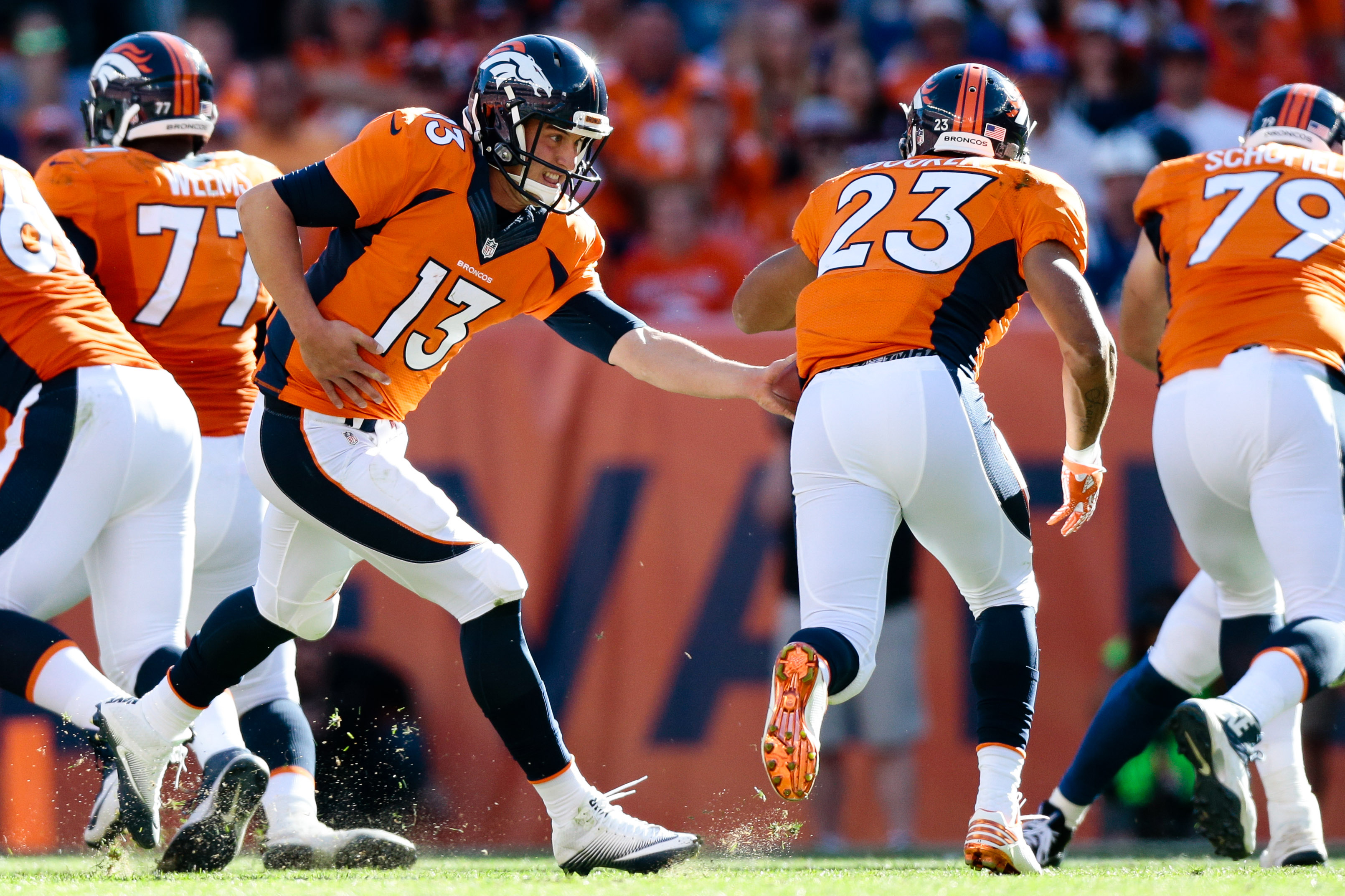 Miller's sack-strip leads Broncos past Colts 34-20