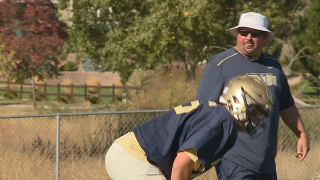 Coach returns to sidelines after wreck