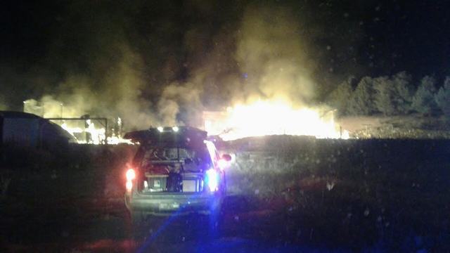3 structures destroyed by fire overnight