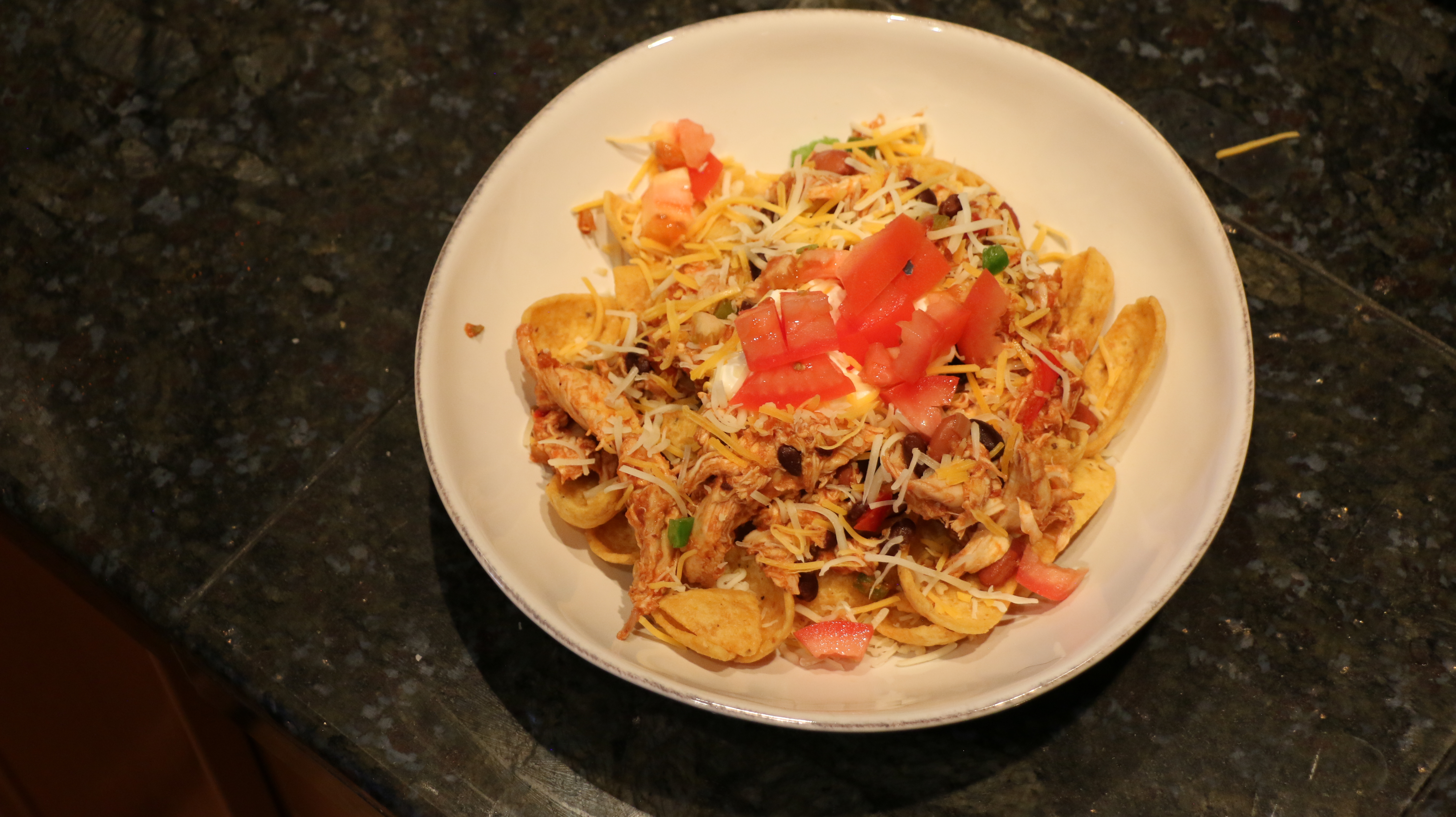 Recipe Easy and tasty chicken chili Frito pie