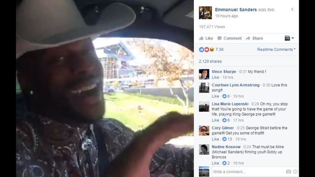 Sanders jams out in pickup before game