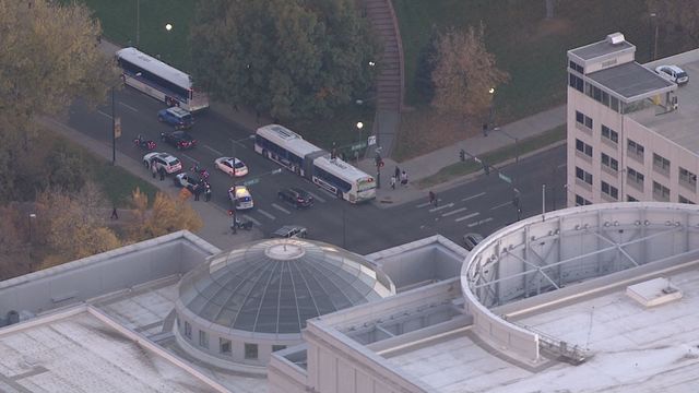 Pedestrian hit by car near State Capitol