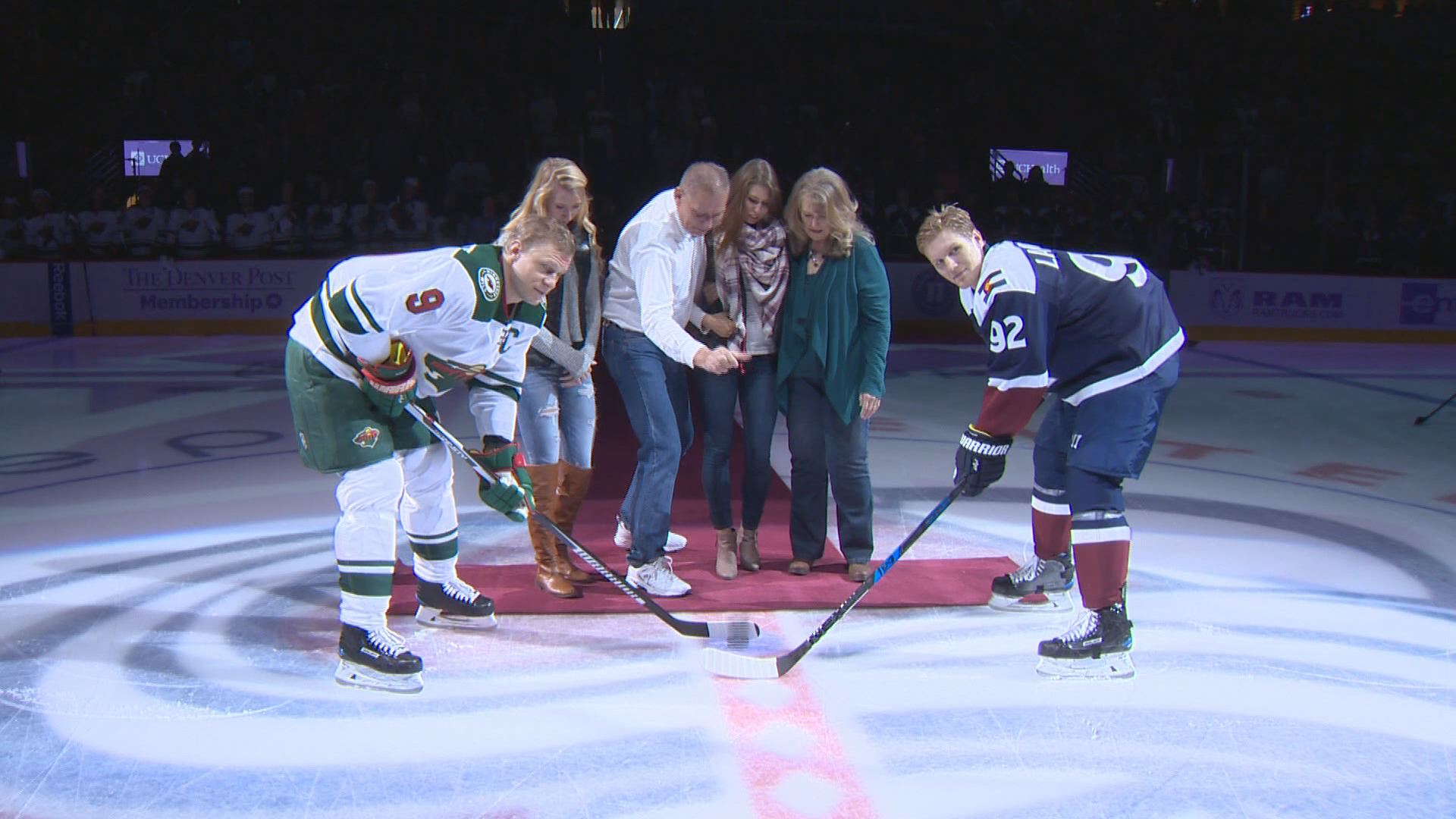 Treasured moment at Saturday's Avalanche game | 9news.com
