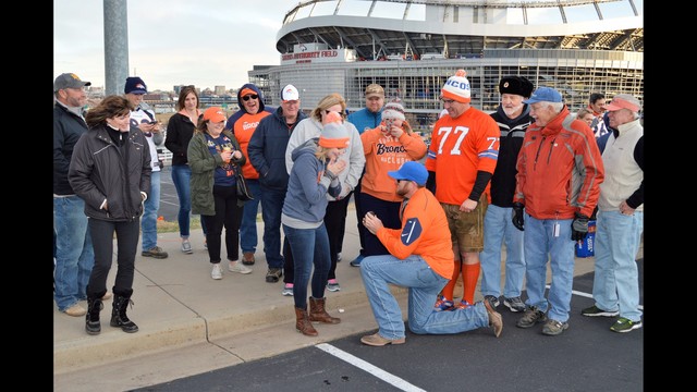 Proposal outside of Mile High