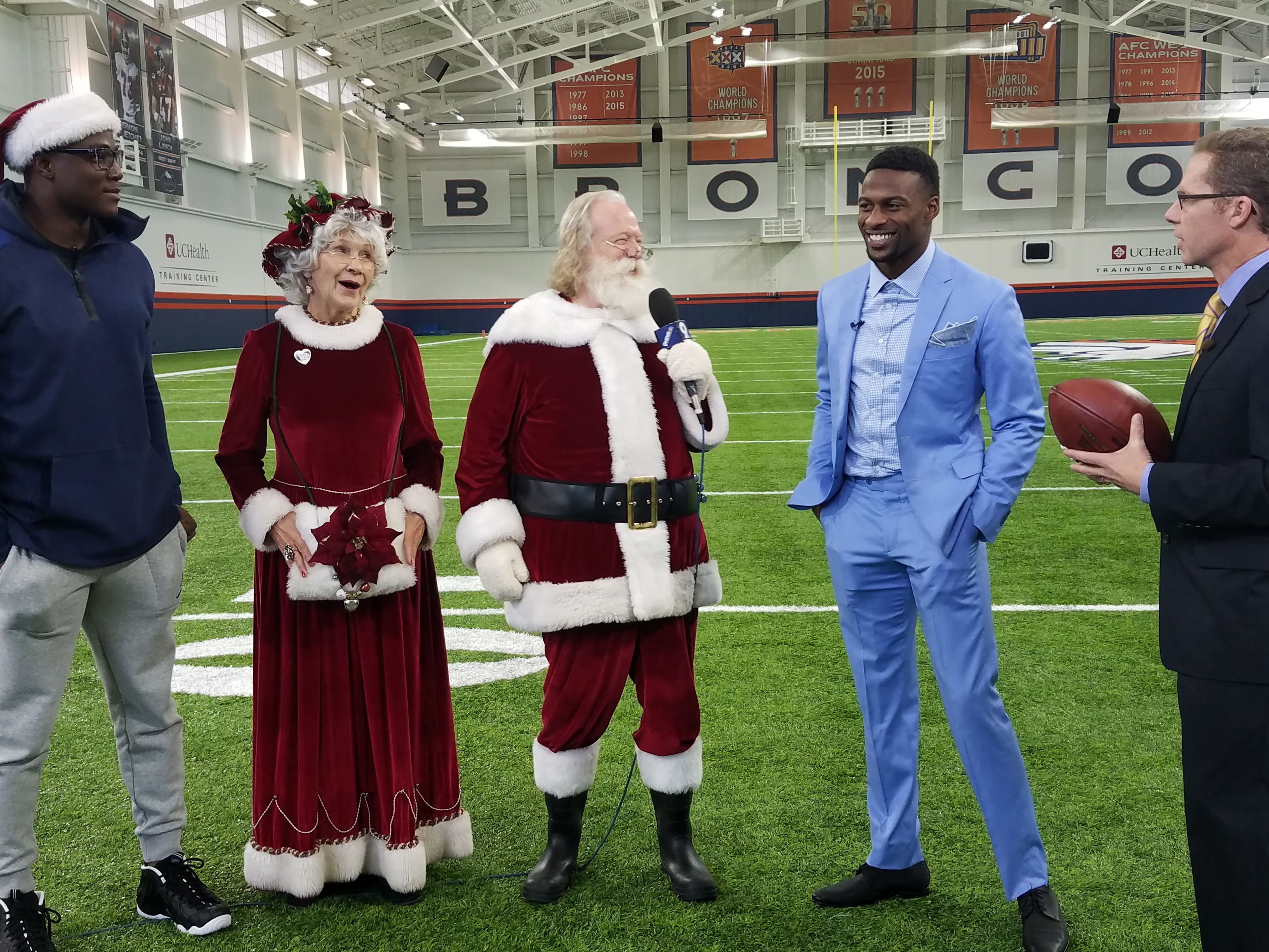Ware and Santa guests on Broncos Huddle