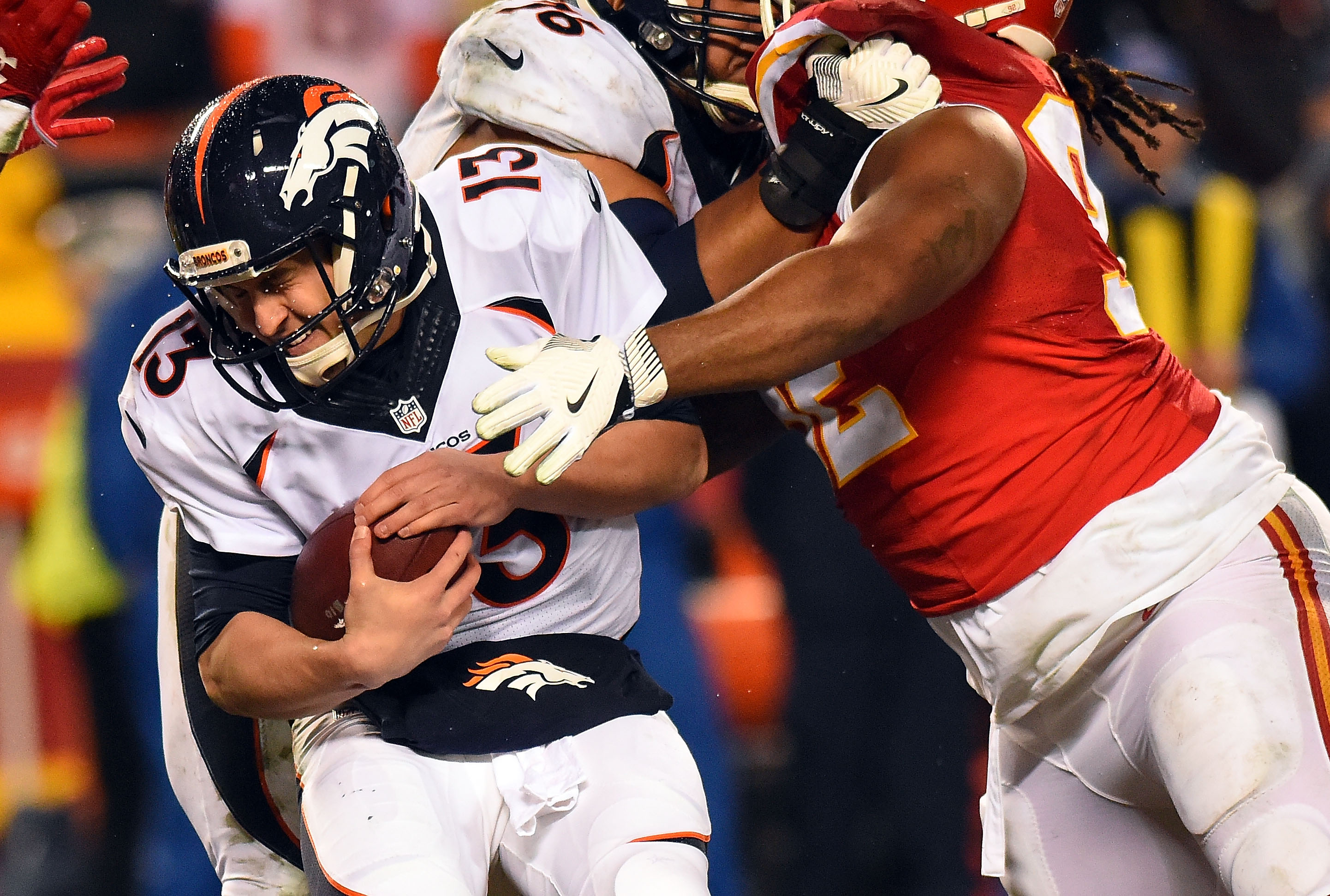 John Elway, Quarterback for the Denver Broncos during the American News  Photo - Getty Images