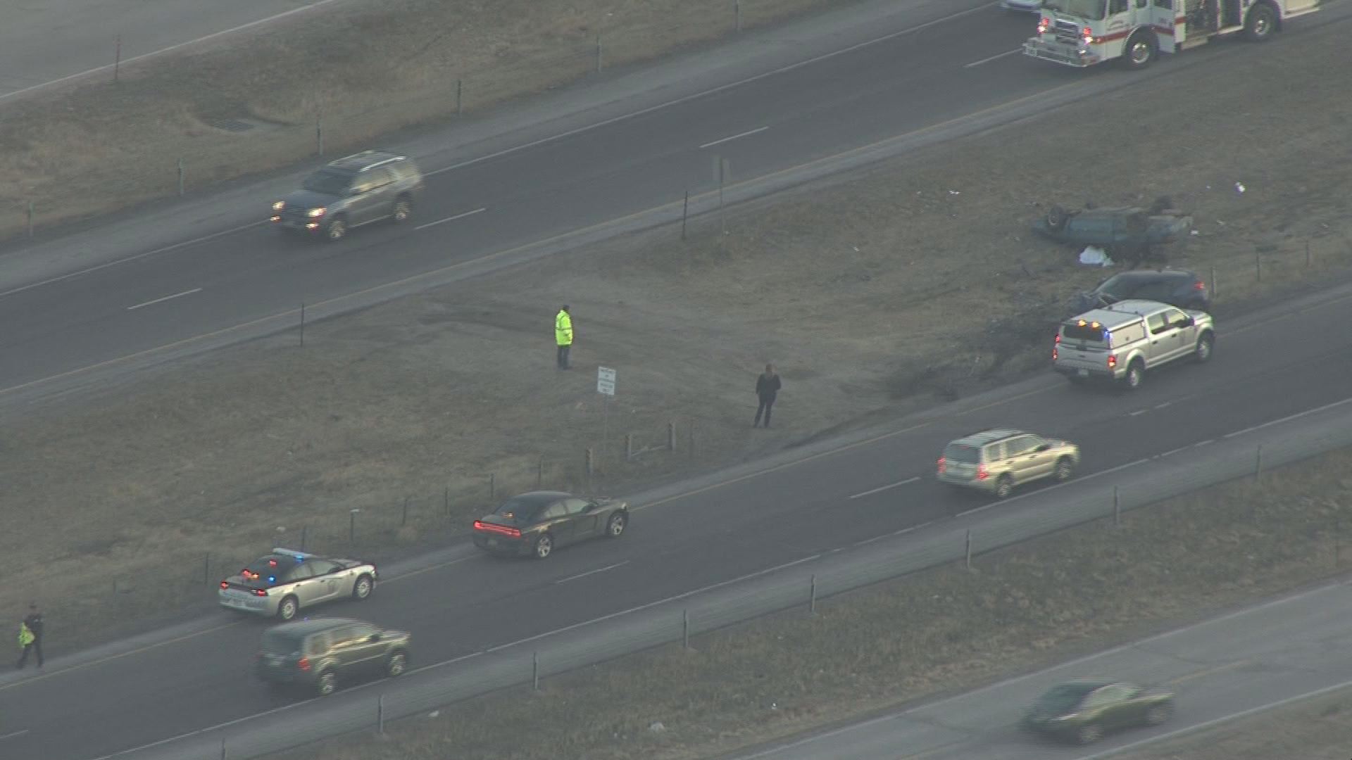 Crash causes delays south of Denver