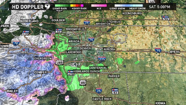 Rain switches to snow in Denver metro overnight | 9news.com