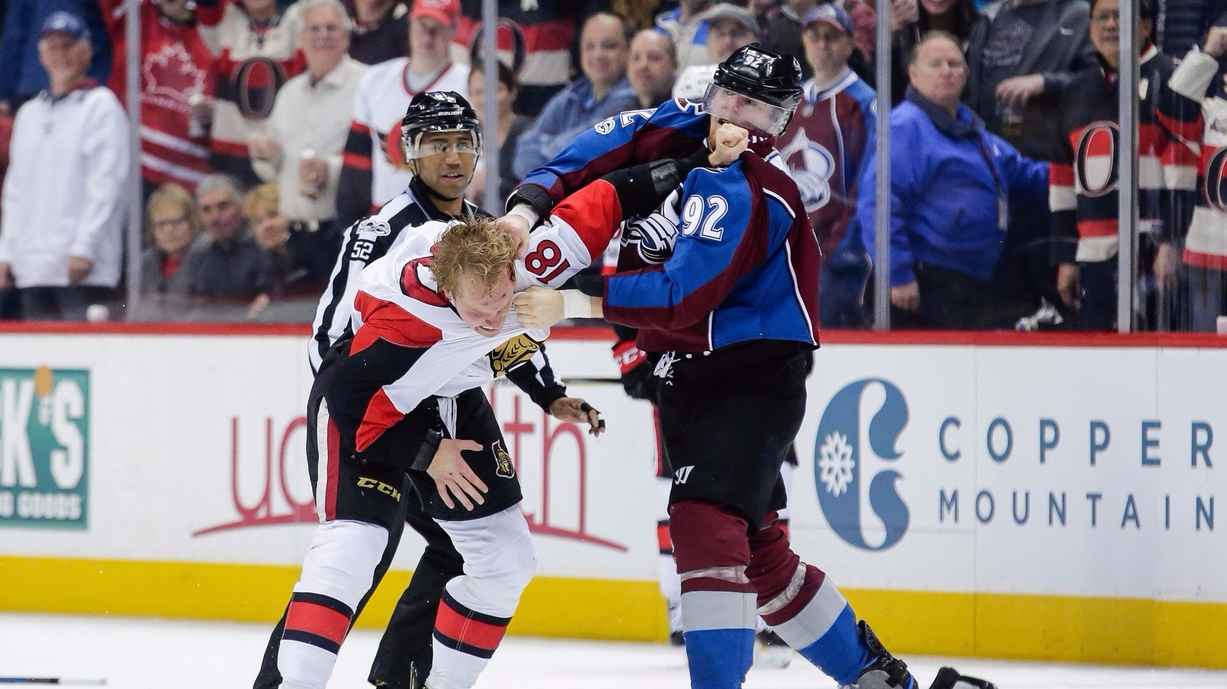 Avalanche lose 4-2 against Ottawa