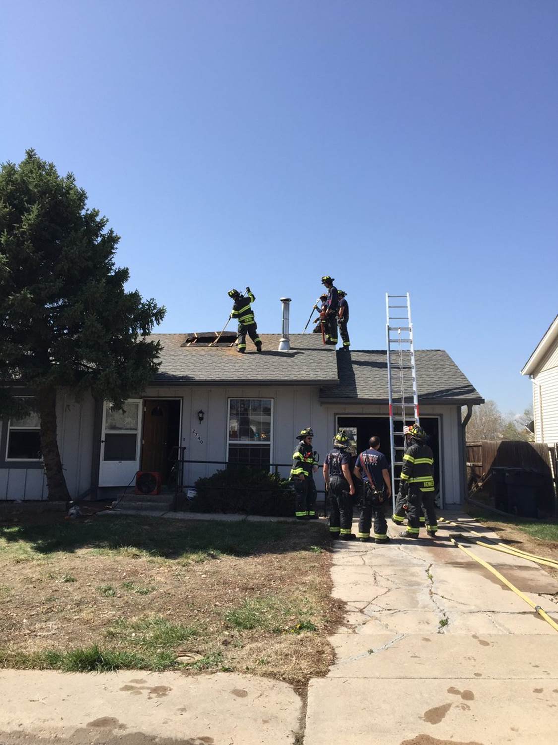 Resident rescued from Thornton house fire