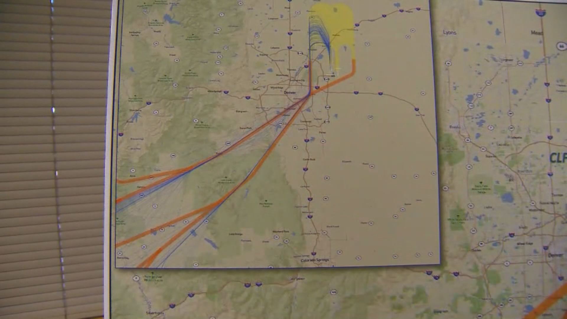 Faa Flight Path Map Faa Looking To Change Denver Flight Paths | 9News.com