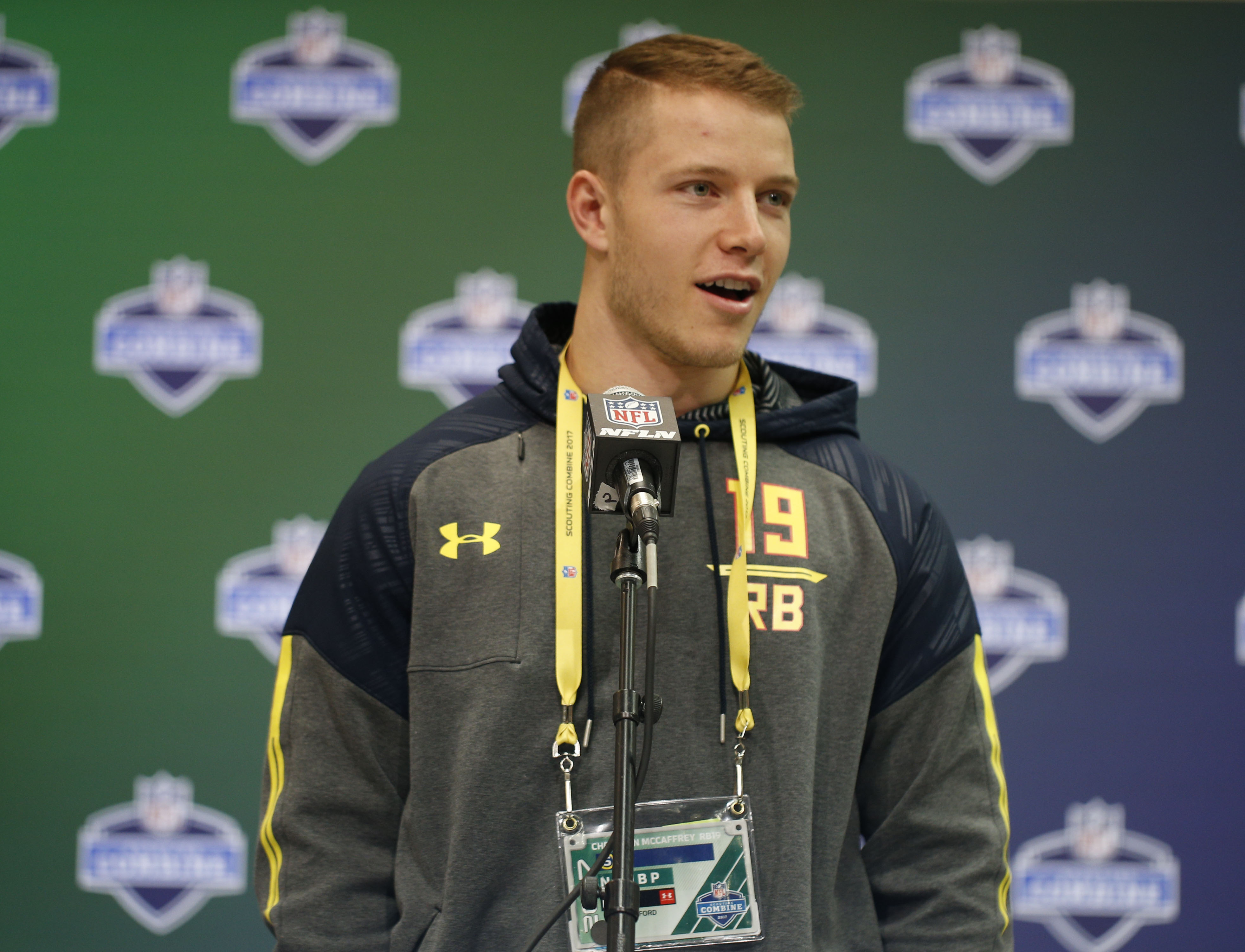 Carolina Panthers draft Christian McCaffrey with the 8th pick