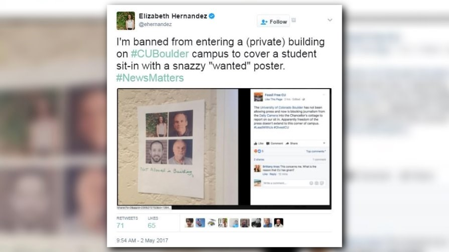 CU Boulder apologizes for sign