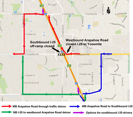 Road closures for the weekend
