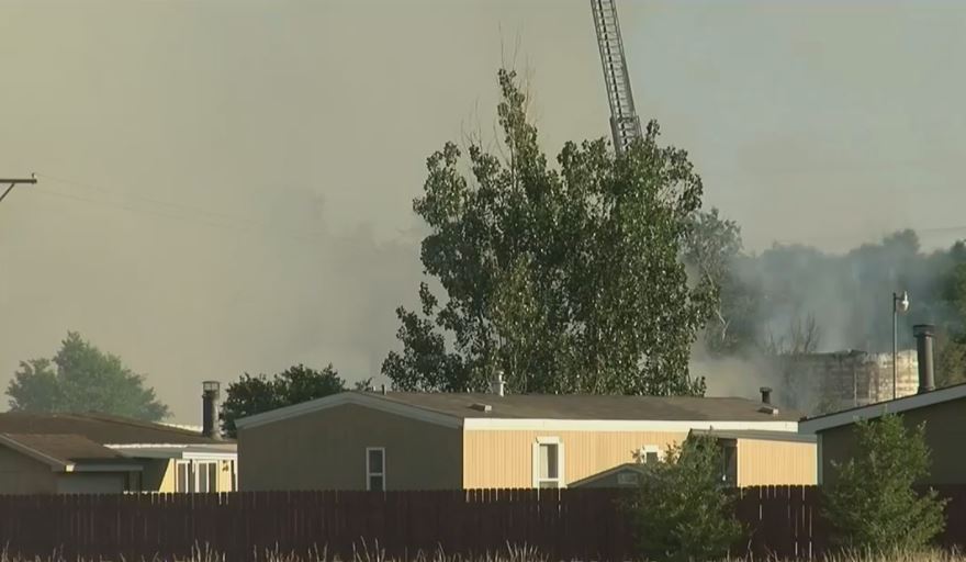 Mobile home park evacuated after large fire | 9news.com