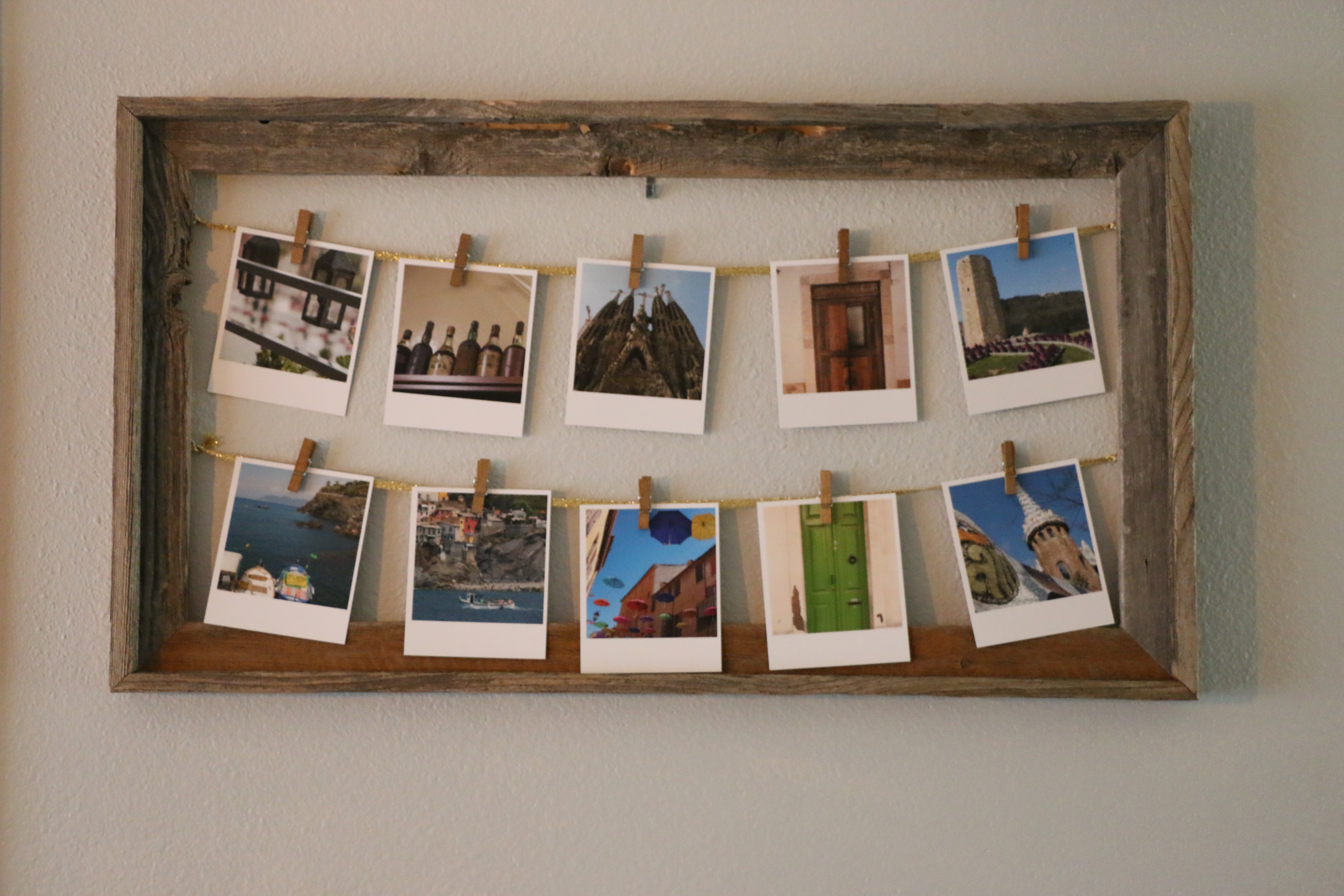 DIY Instagram Photo Wall Display