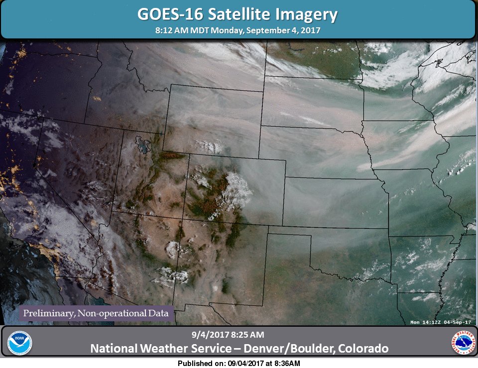 Here's what all that smoke looks like from space