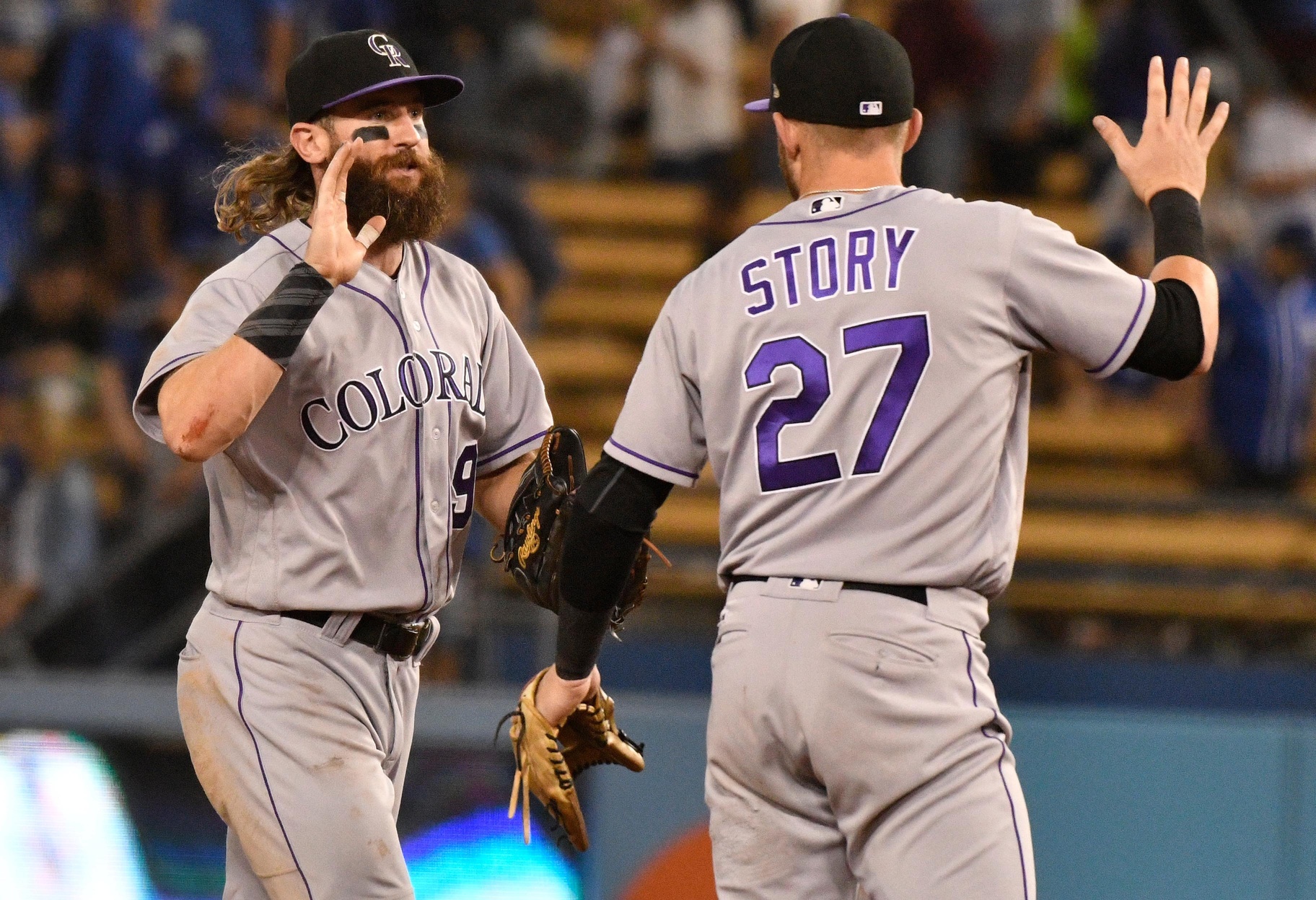 9NEWS (KUSA) - Bud Black, Trevor Story, Charlie Blackmon and Nolan